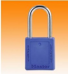 MasterLock/瑪斯特鎖 410MCN工程塑料安全鎖具(短鉤)